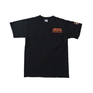 Gildan Black Unisex Saddle Tramps Motorcycles Graphic Print T Shirt Adult Medium